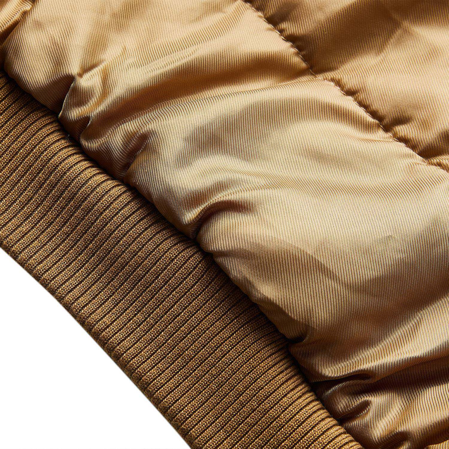 MADEEXTREME 秋冬加厚保暖阿苏特染做旧MA1飞行员夹克外套棉服男 - 图1