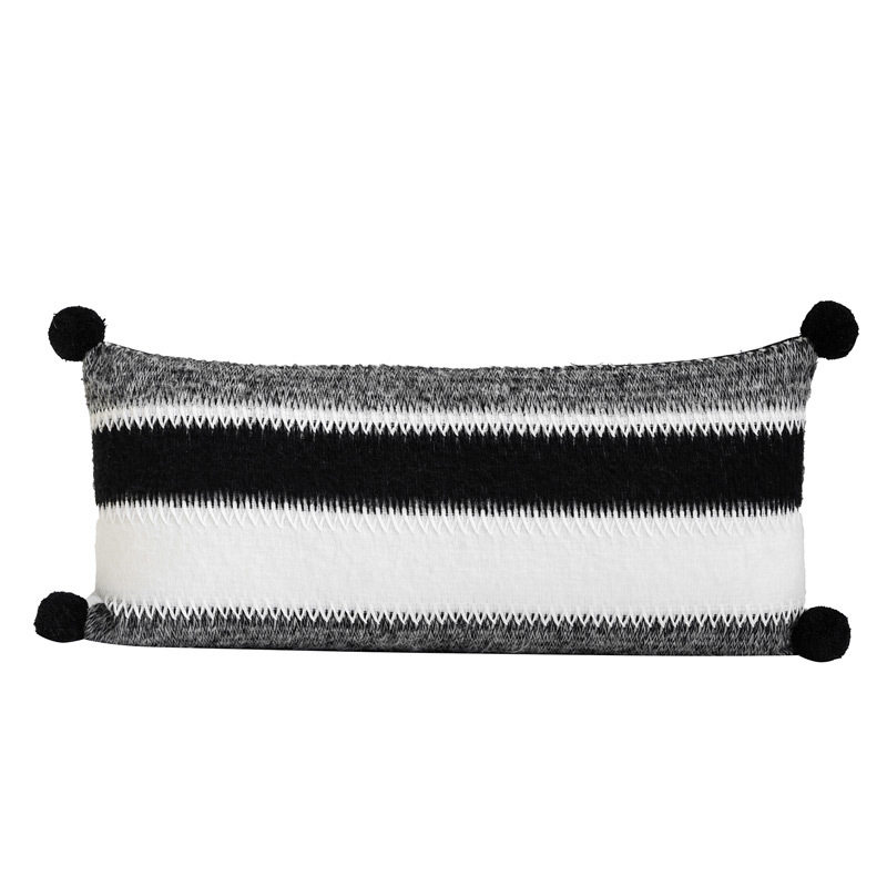 现代简约高级黑白条纹腰枕沙发客厅卧室夹腿办公室腰靠样板间民宿,淘宝优惠券,粉丝福利购,淘宝优惠卷