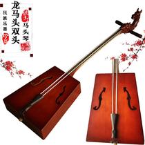 Manufacturer direct sales double head dragon horse head red wood horse head violin white pine panel professional playing musical instrument sending box Mongolia to set up