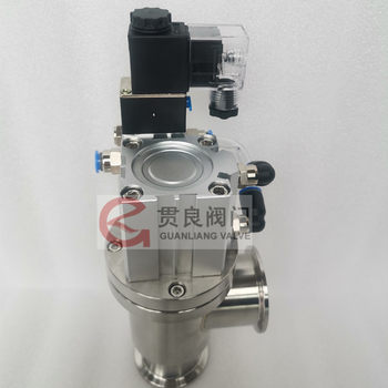 KF stainless steel pneumatic high vacuum baffle valve GDQ-J16b/J25/J40/J50 ຜູ້ຜະລິດປະທັບຕາເຄື່ອງເປົ່າ