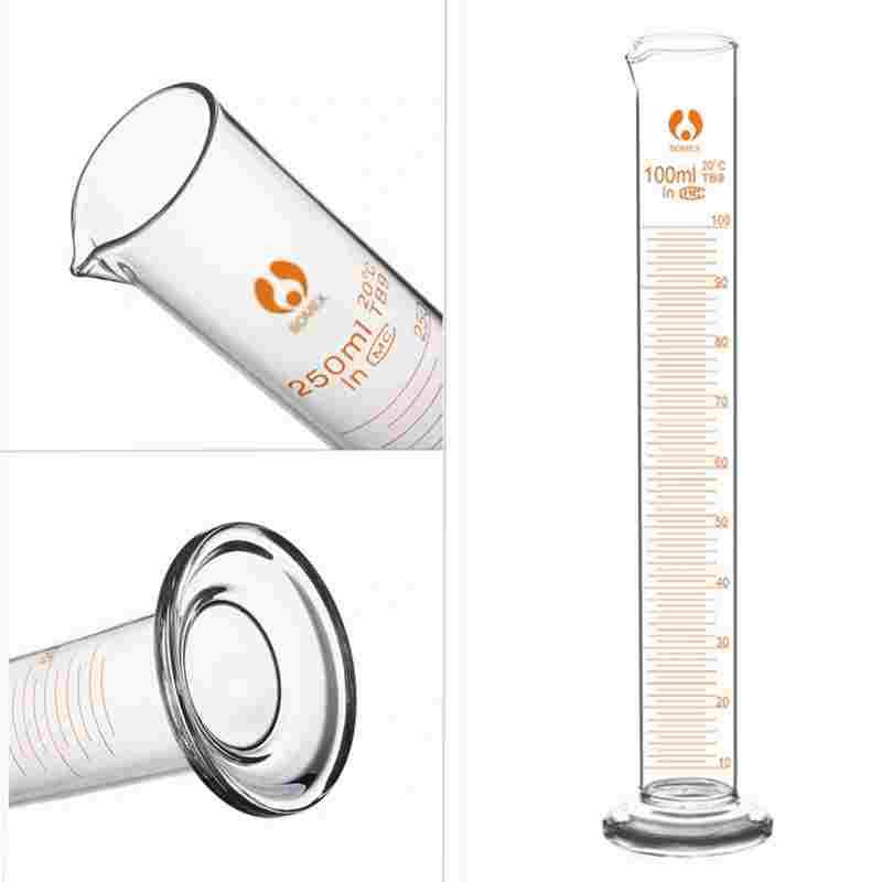 玻璃量筒刻度量杯5ml10ml25ml50ml100ml250ml500ml1000ml实验室 - 图1