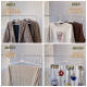 Retractable clothes rack bath towel rack household clothes hanging artifact markless anti-slip duvet cover bed sheet balcony quilt sheet length