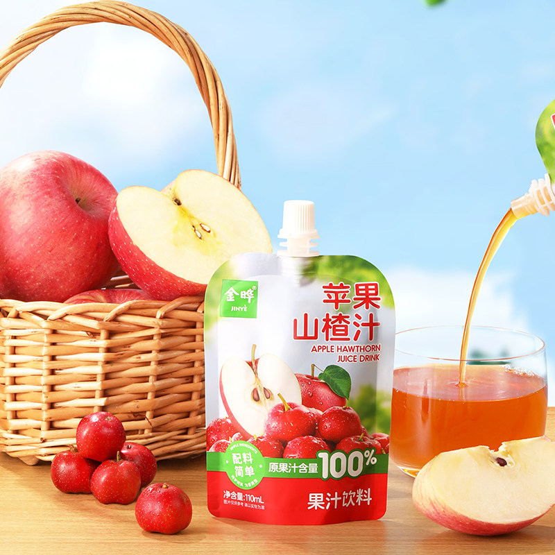 金晔山楂汁110ml*12袋儿童鲜果味水果饮料饮品休闲办公解腻果汁,淘宝优惠券,粉丝福利购,淘宝优惠卷