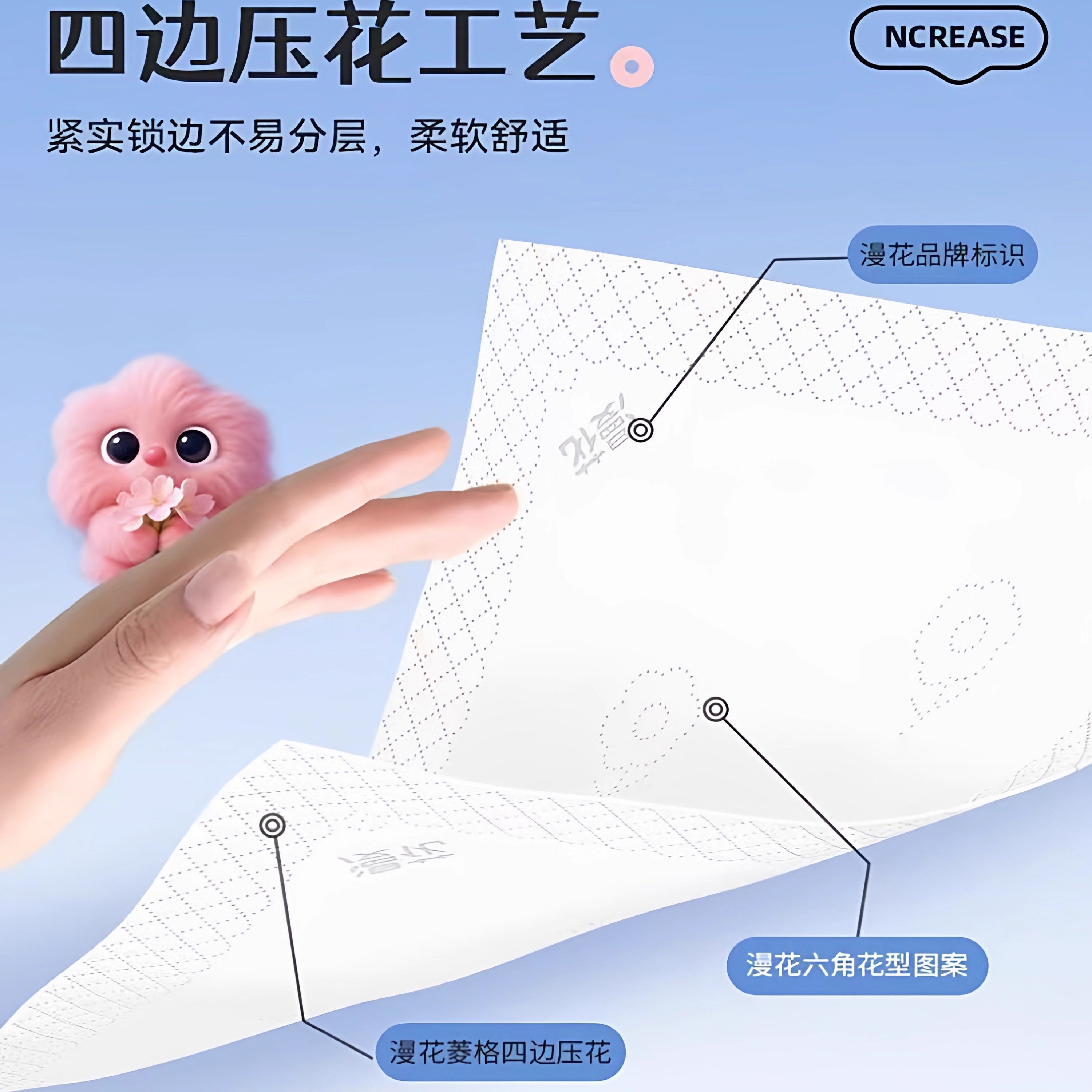 漫花抽纸五层加厚升级款小蓝抽家用餐巾纸大包优选抽纸整箱实惠装,淘宝优惠券,粉丝福利购,淘宝优惠卷