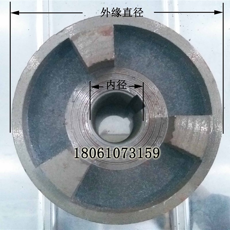 外缘90/160mm三爪式水泵电机配联轴器铸铁六角垫胶垫靠背轮键销式 - 图1