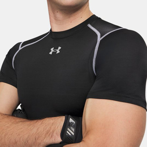 安德玛（UNDERARMOUR）|（新款）2026S/S男紧身短袖 6015382-009 - 图1
