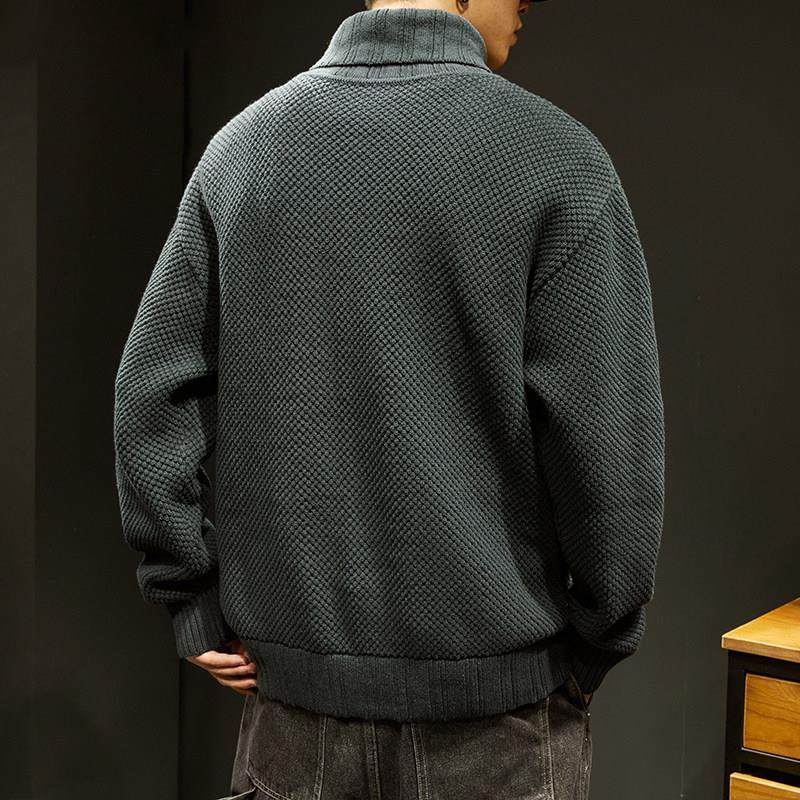 潮牌it neith BIAS秋冬季重磅加厚高领毛衣男美式宽松保暖针织衫,淘宝优惠券,粉丝福利购,淘宝优惠卷