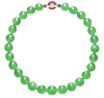 Bexi Shu Innate Strawberry Crystal South Red Green Pine Stone Bracelet