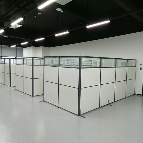办公室屏风隔断桌l面落地围挡板隔断E墙移动入户车间安装简易固定 - 图1