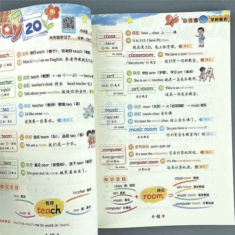 【斗半匠】趣味小学英语单词语法启蒙大全情景图解法音标自然拼读 - 图2