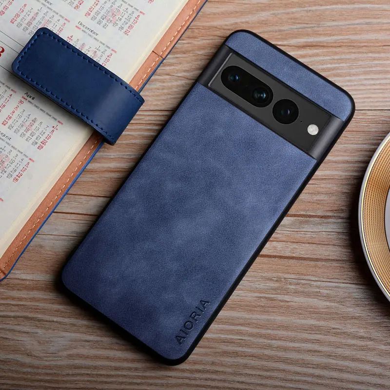 Leather Case For Google Pixel 7 8 6 Pro 8A 7A 6A coque finge-图1