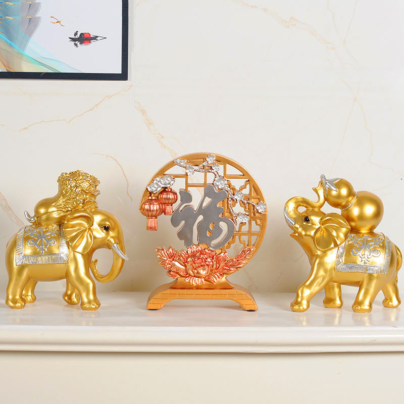 福禄大象招财摆件客厅酒柜电视柜创意玄关家居装饰礼物桌面工艺品,淘宝优惠券,粉丝福利购,淘宝优惠卷