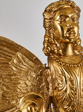 桌面装饰品全铜天使法式