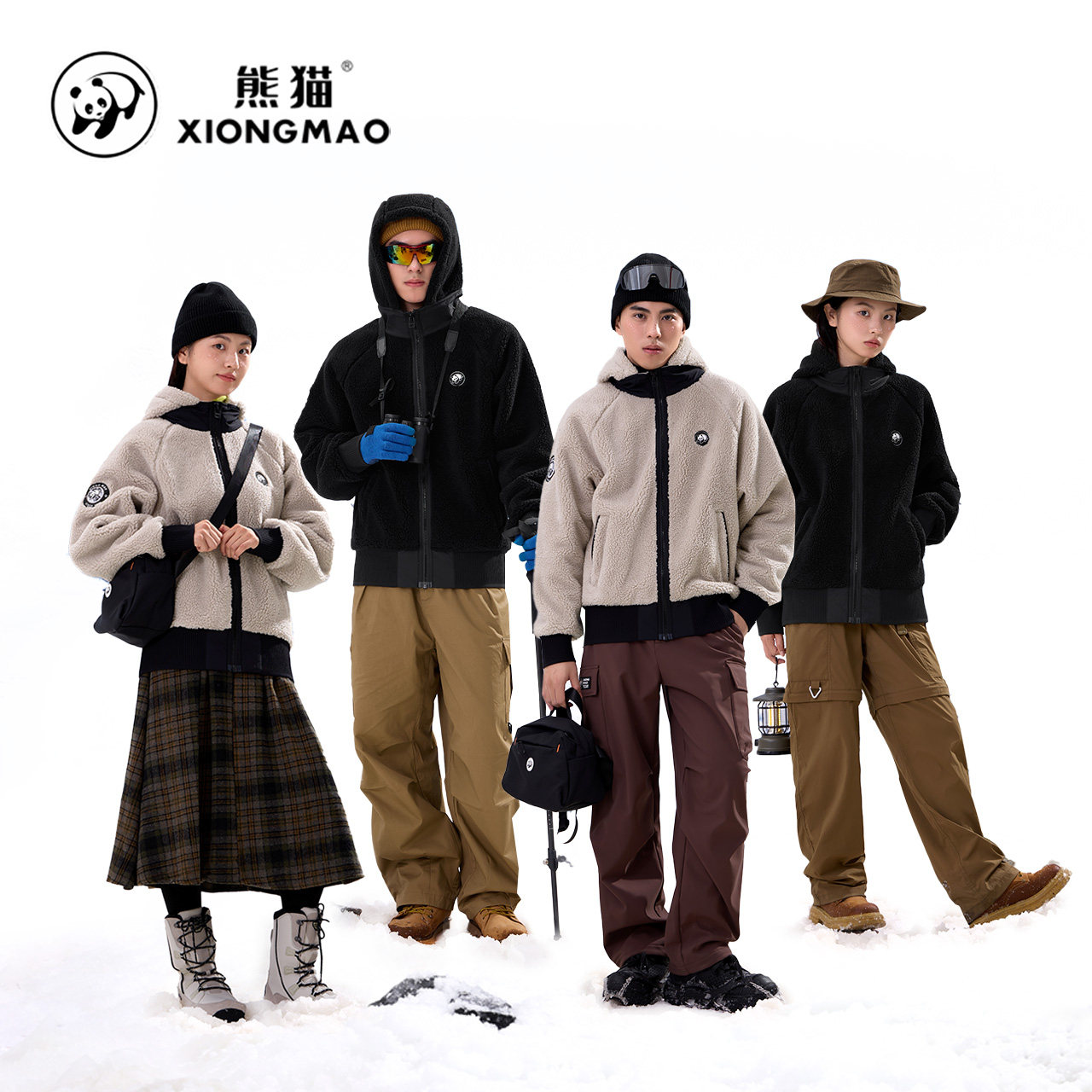 【king哥】熊猫复古羊羔绒短外套女秋冬小个子保暖加厚时尚抓绒衣,淘宝优惠券,粉丝福利购,淘宝优惠卷