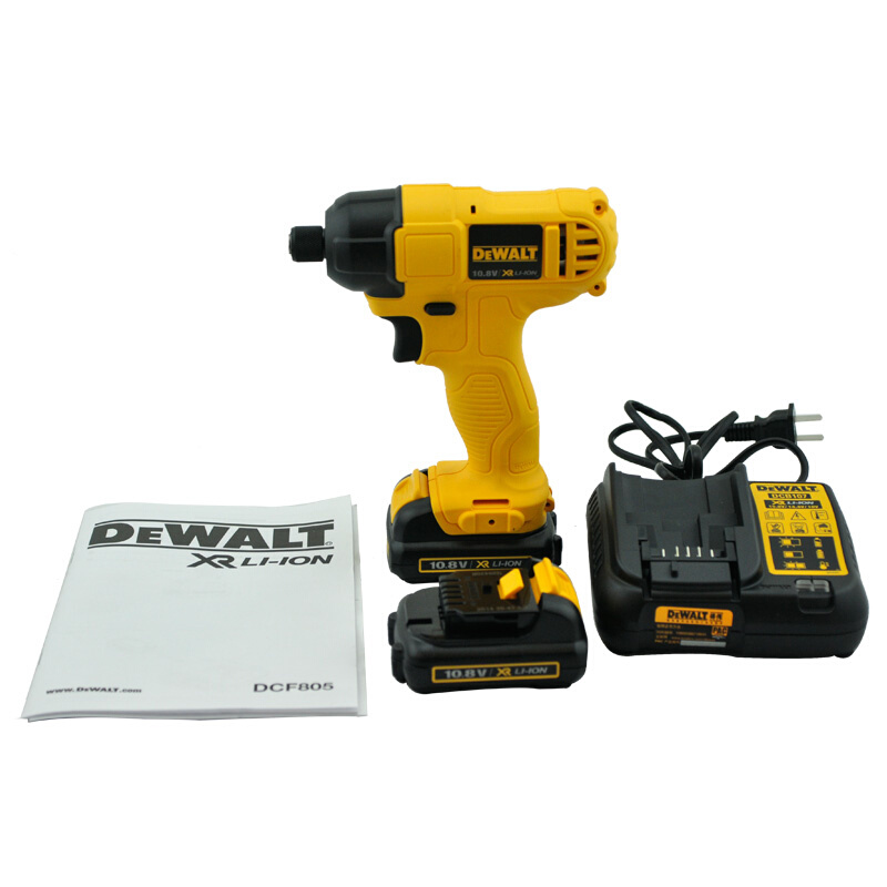 。正品得伟(DEWALT)10.8V专业锂电充电冲击起子电动螺丝刀DCF805C - 图1