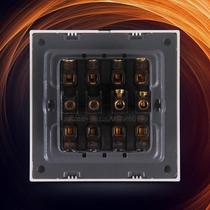 Four Open Double Control Switch Four Duplex 86 Type Wall Switch Socket Quad 4 Open Home Panel Concealed