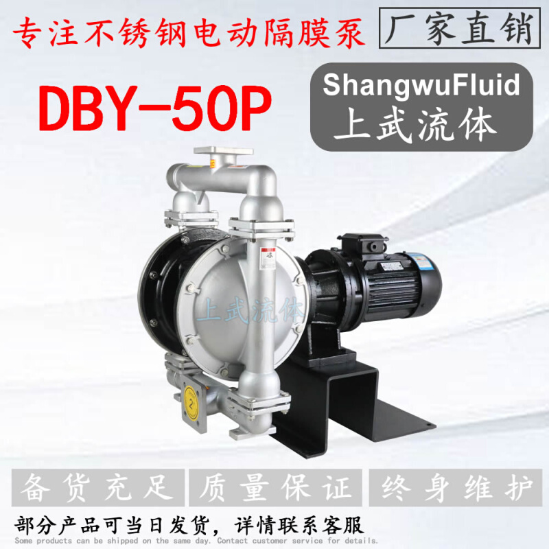 DB-Y50P型耐腐蚀不锈钢电动隔膜泵/DN50（2寸）电动隔膜泵2.2KW - 图1