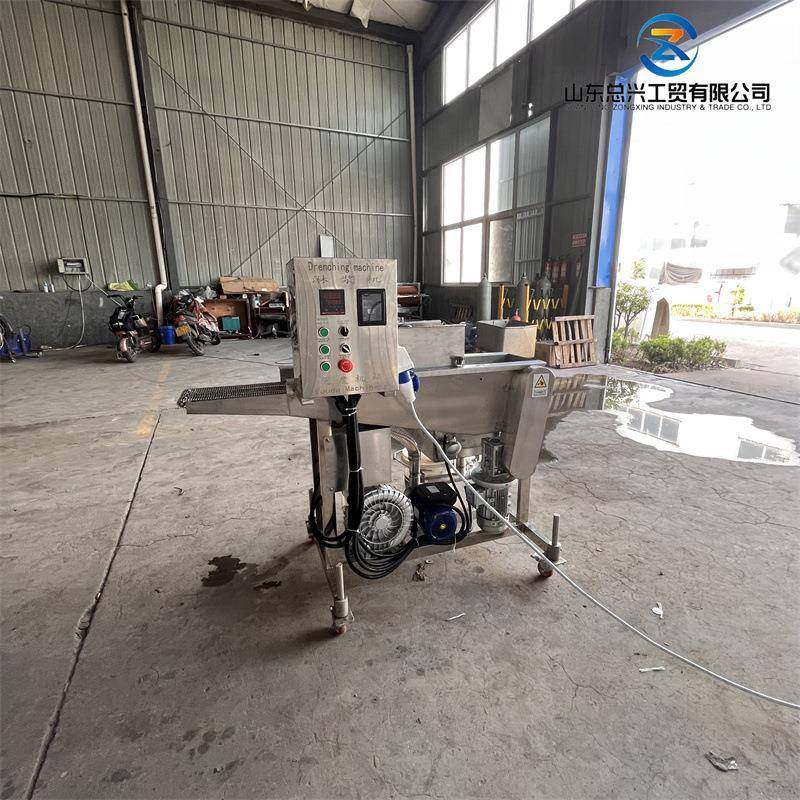 薯塔不锈钢淋浆机鸡腿全自动淋浆设备鸡排鸡翅淋浆油炸流水线,淘宝优惠券,粉丝福利购,淘宝优惠卷