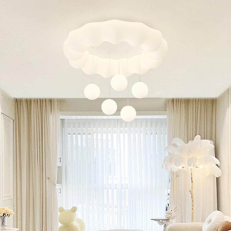 现代简约创极简泡泡云朵主卧室奶油风儿童房简约南瓜卡通吸顶灯,淘宝优惠券,粉丝福利购,淘宝优惠卷