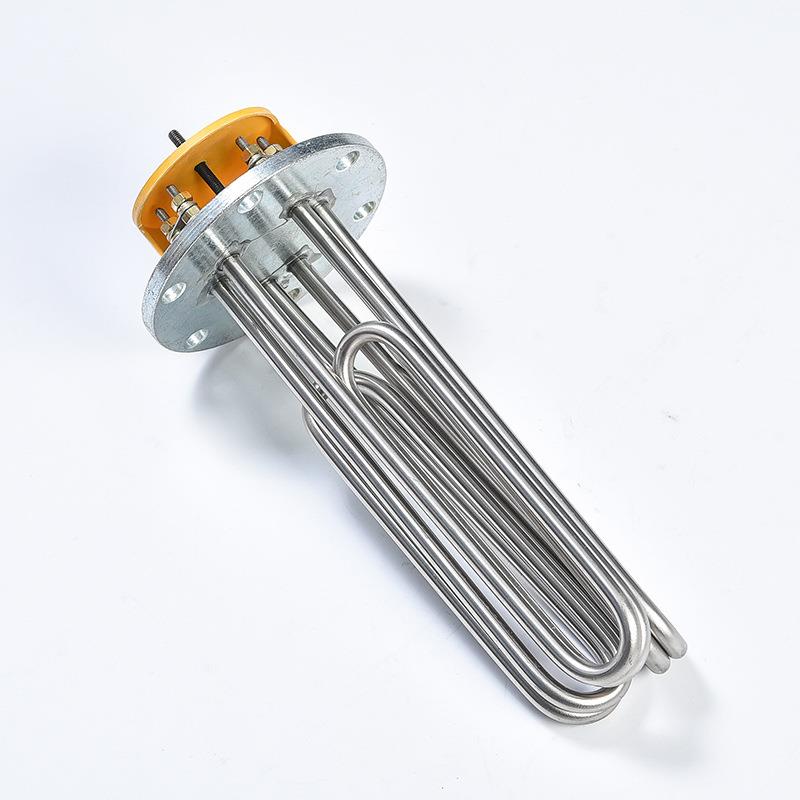 140法兰加热管蒸烫机锅炉水箱加热棒 空气干烧电热管不锈钢加热管 - 图0