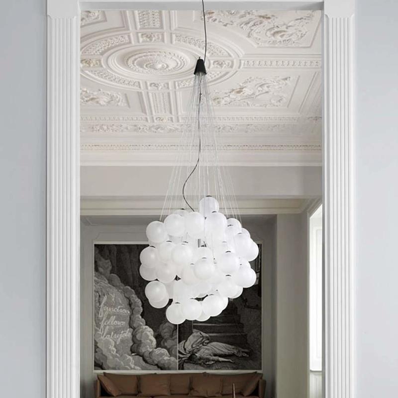 意大利吊灯别墅复式楼梯间客厅餐厅个性创意设计师样板房气球吊灯 - 图0