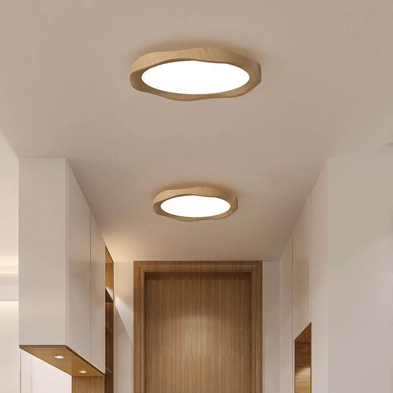 奶油风卧室吸顶灯走廊过道灯2025年新款原木色家用护眼卧室灯,淘宝优惠券,粉丝福利购,淘宝优惠卷