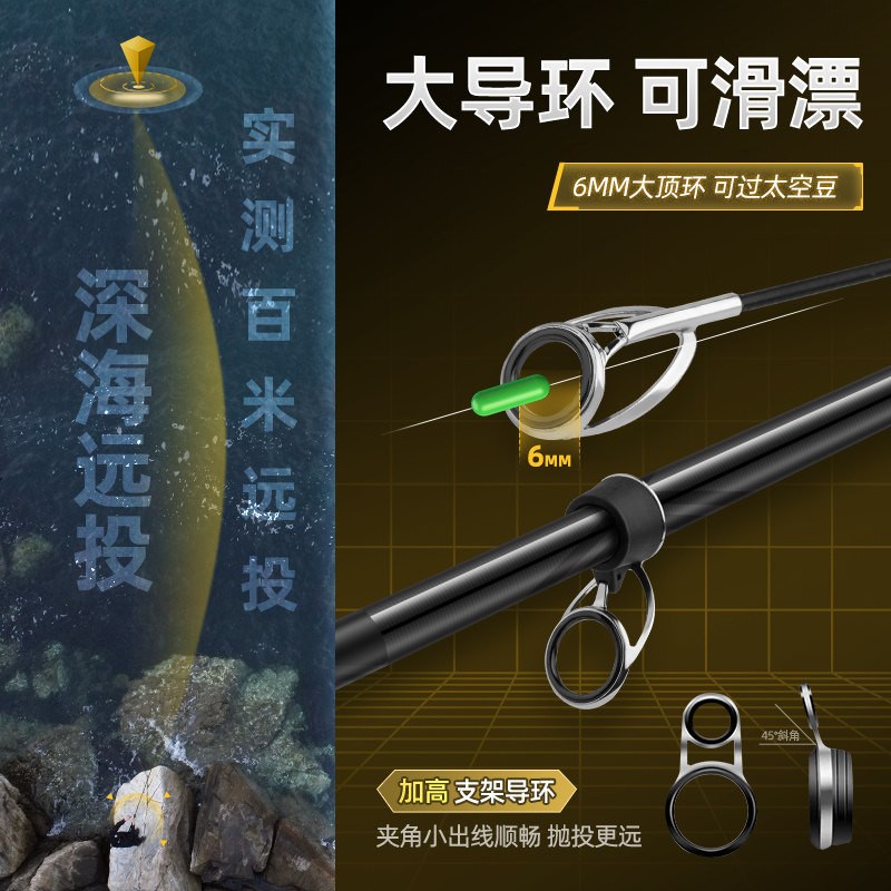 矶竿矶钓竿碳素超硬滑飘矶竿大导环矶钓竿远投矶竿手海两用钓鱼竿,淘宝优惠券,粉丝福利购,淘宝优惠卷