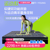 Eloy Got Talent Customized Spring Mattress Carbon Fiber Fabric Partial Hard Compression Triple Partition Hard Mat Hotel Mat Dream