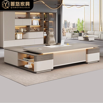Rosewood Creative Minimalist Modern Boss Table Light Extravagant Atmosphere President Big Bandai Manager Table High-end Office Furniture