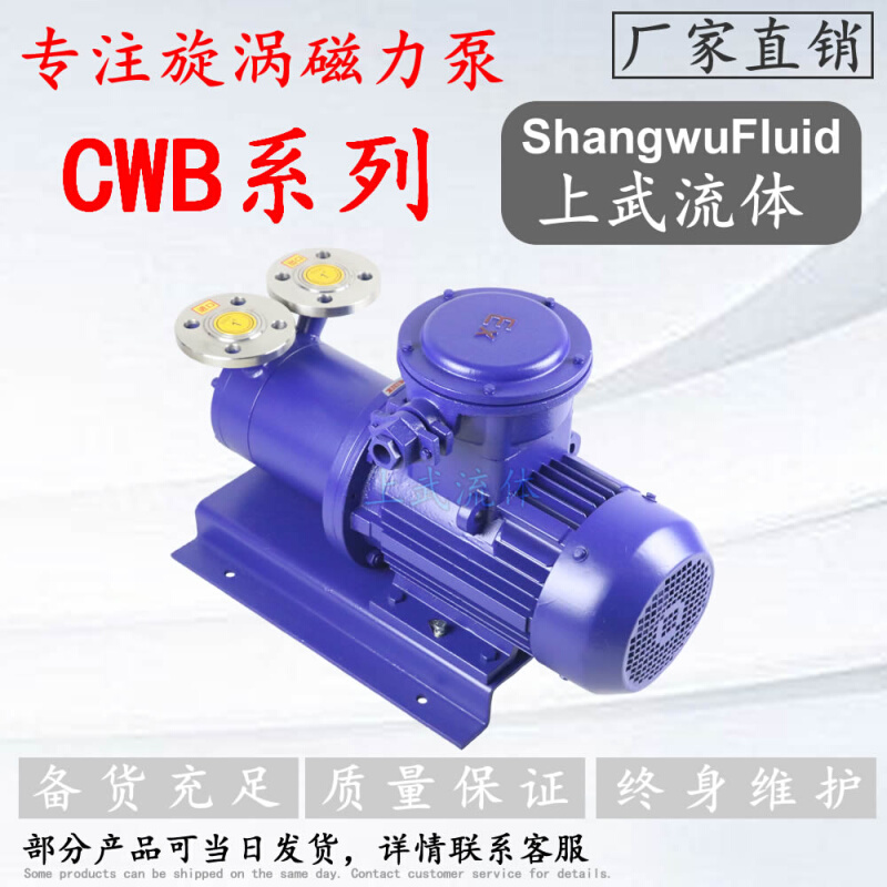CWB型磁力驱动旋涡泵 CWB20-20/40/65 CWB25-25/40/75 CWB32-30 - 图1
