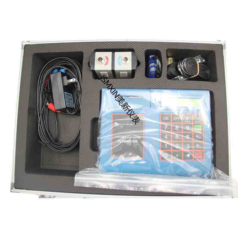 TUF-2000H便携式手持式超声波流量计柴汽油冷热量外夹外贴流量计 - 图0