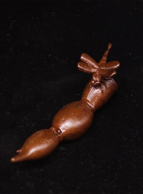 精品创意纯铜紫铜蜻p蜓莲藕盖置笔架茶桌家居古老摆件茶道配件