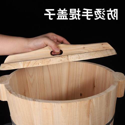 饭木桶器商用大号正子蒸酒糯米蒸饭甑子蒸K包炉饭店竹编蒸桶神杉 - 图3
