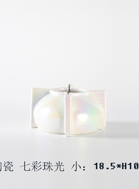 现代简约抽象七彩3D打印t花瓶摆件样板间酒店客厅茶几餐桌花器装