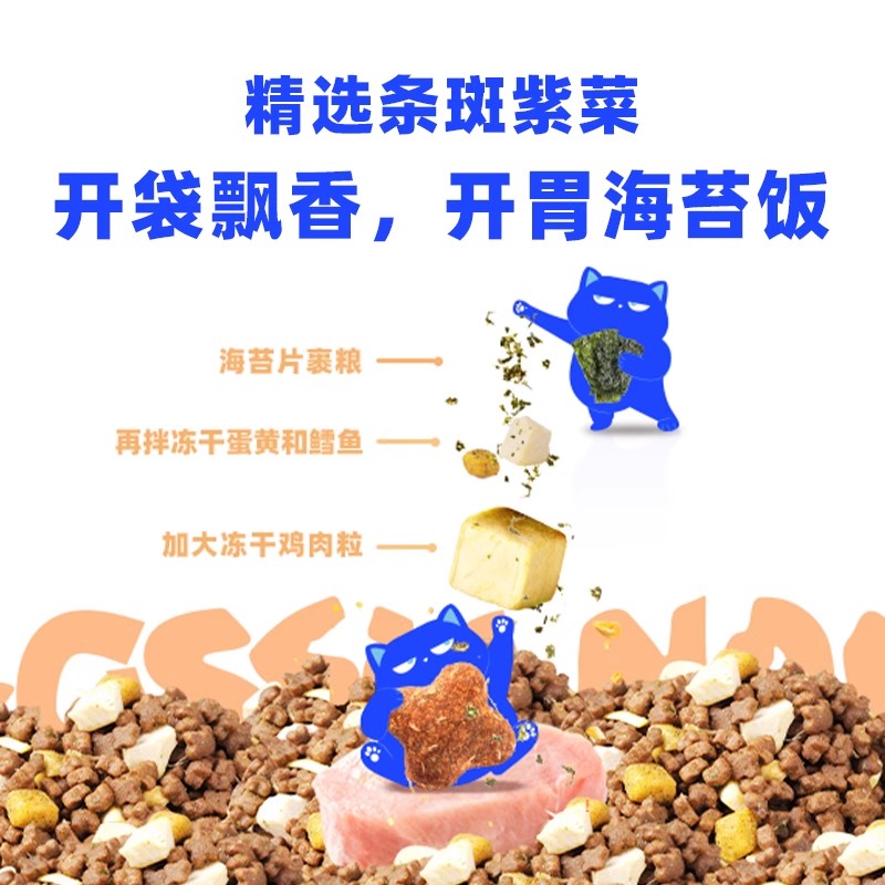 喔喔wowo冻干猫粮无谷高营养布偶猫粮全阶段20斤营养型全价猫主粮 - 图2