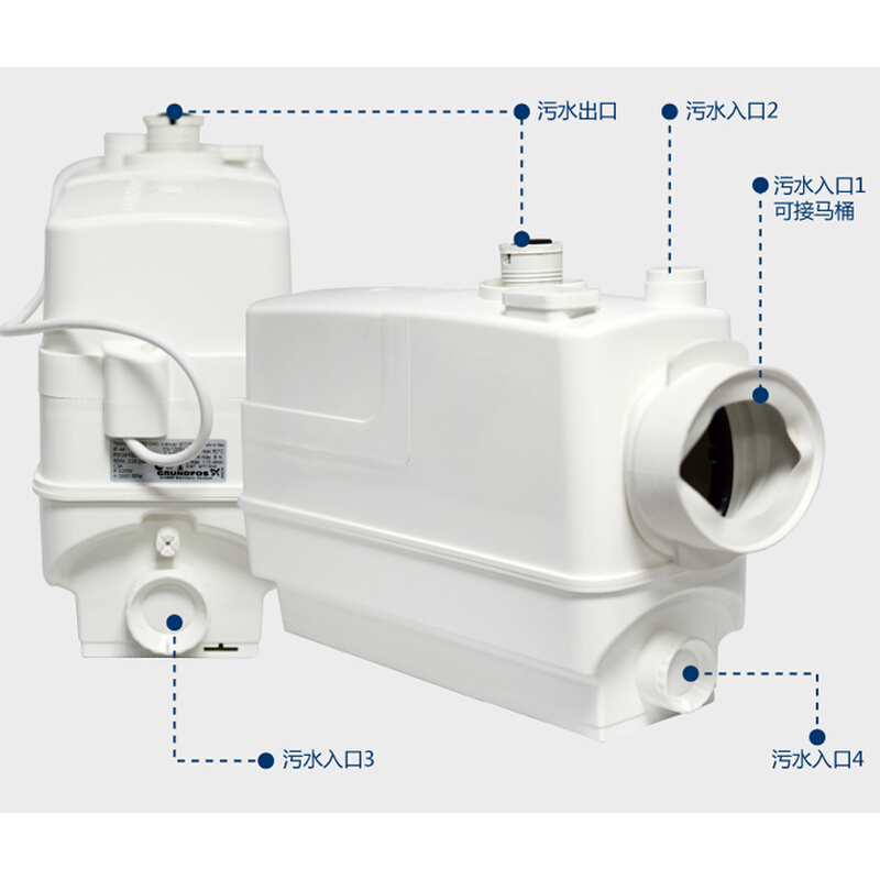 原装进口grundfos格兰富污水提升器CWC-3水泵污水提升泵地下室-图0