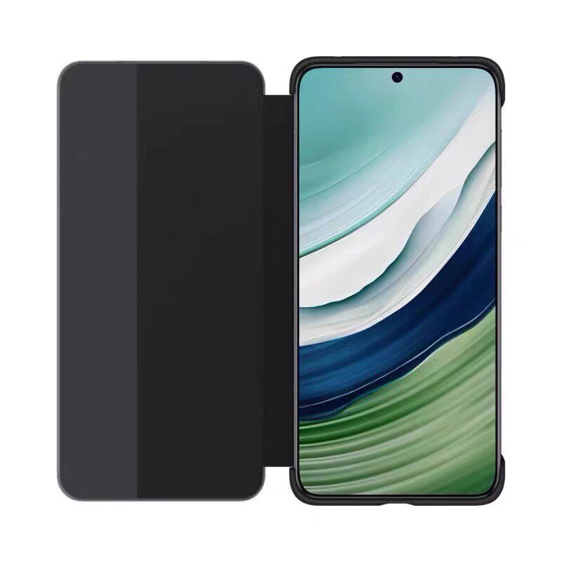 适用于华为mate60pro手机壳原装智能翻盖式磁吸休眠全包防摔保护套mate60/pro+官方正品商务皮夹超薄保护壳5G
