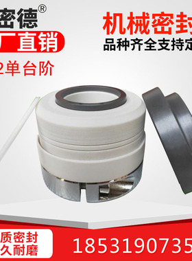 四氟化工泵机械密封件WB2/WB3/152-25/30-70碳化硅单双台阶耐腐蚀