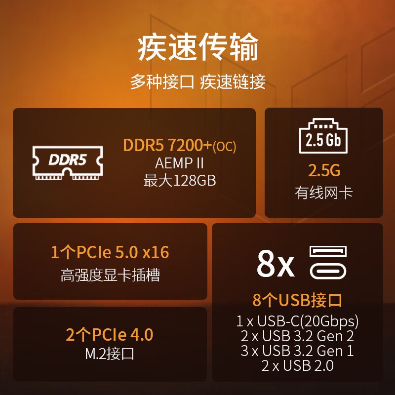 other X58华硕 TUF B760M重炮手D5+13600KF/14600KF/14700KF主板 - 图1