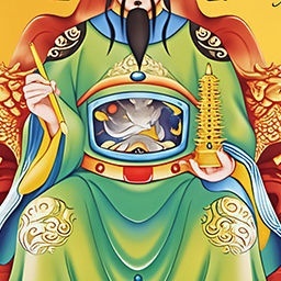 文昌帝君金卡摆件神像挂件金榜题名上岸升学生礼物随身钱包手机