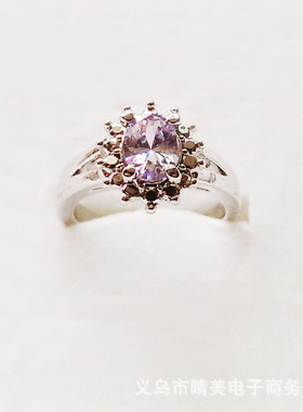 2025新款欧美混搭彩钻水晶戒指精致图样复古古典批发批发款指环