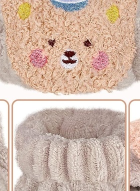 洗脸腕带可爱卡通防水手腕带洗漱防湿袖口防水护腕带运动擦汗