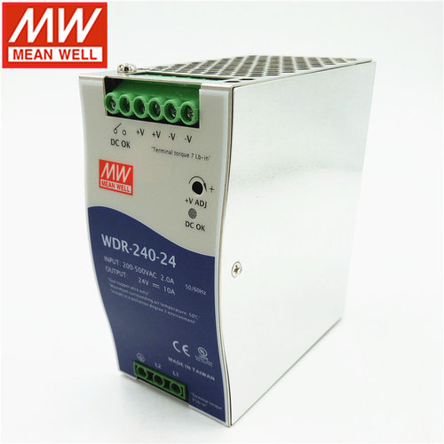 WDR台湾明纬TDR导轨5V12V24V48V直流开关电源60/120/240/480/960W-图2