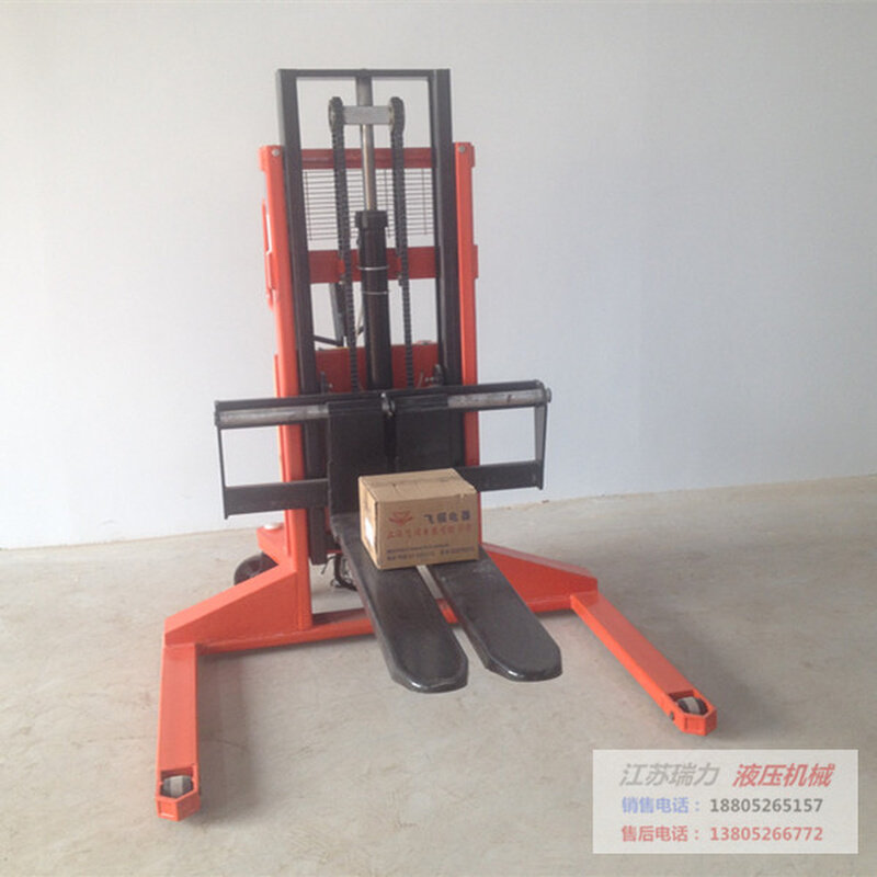 1吨/2吨液压半电动叉车升高车装卸车电瓶/直插电动叉车电动堆高机,淘宝优惠券,粉丝福利购,淘宝优惠卷