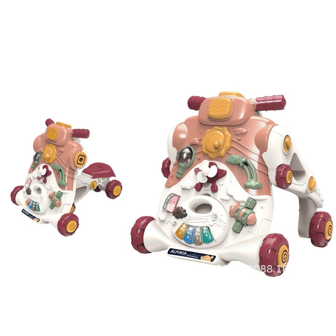 乐趣助步车红色宝宝多功能可变形卡通手推车滑行滑步童车,淘宝优惠券,粉丝福利购,淘宝优惠卷