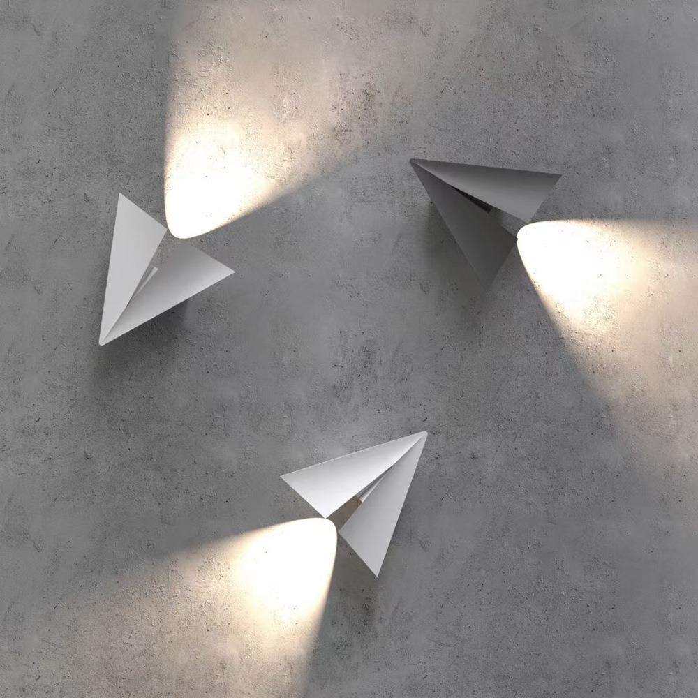 户外庭院简约现代走廊过道壁灯 led极简飞机形创意设计防水洗墙灯,淘宝优惠券,粉丝福利购,淘宝优惠卷
