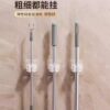 Punch-free mop clip bathroom storage artifact wall-mounted clamp bathroom mop hook accessories toilet brush placement