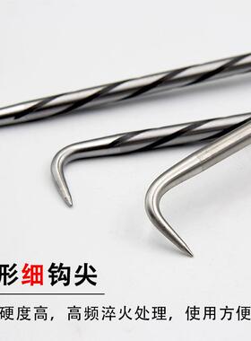 扎钩王新款四轴承麻花杆不锈钢桩芯钢扎钩建筑钢筋工具绑钩扎钩子