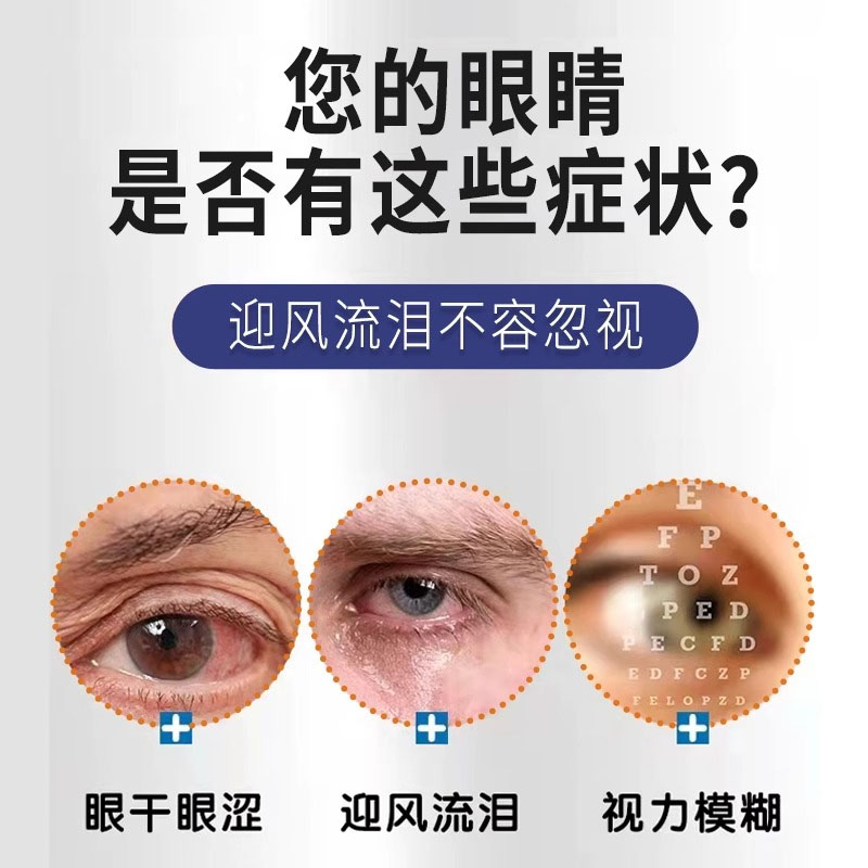 迎风流泪滴眼液泪道堵塞眼药水治疗眼睛流眼泪经常干涩疲劳模糊花 - 图1