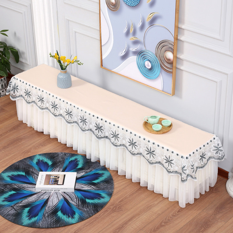 新款电视柜罩套全包蕾丝长方形电视柜防尘罩防水防油防烫客厅简约,淘宝优惠券,粉丝福利购,淘宝优惠卷